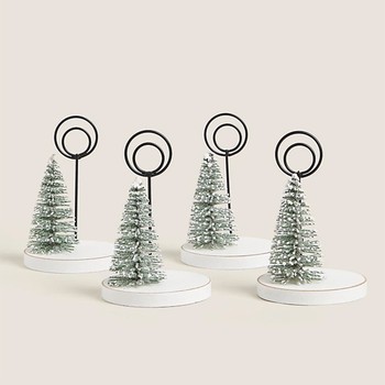 4 Pack Christmas Tree Place Settings