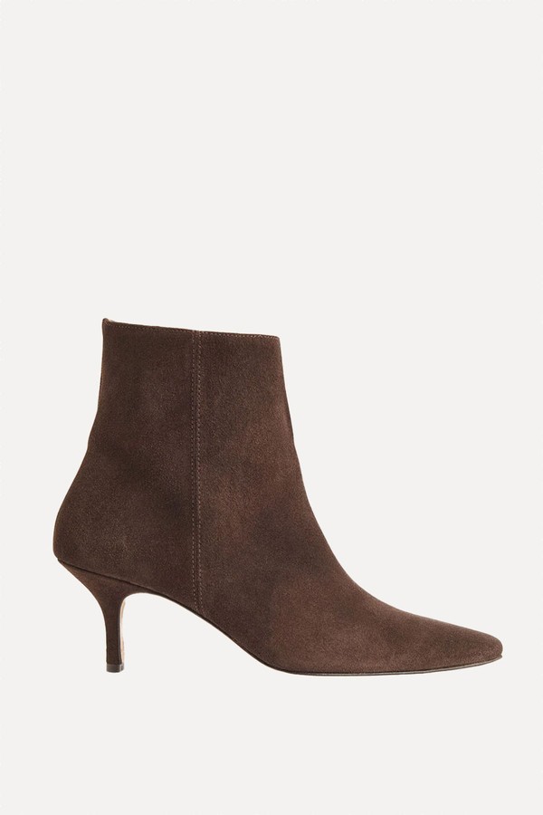 Suede Pointed Heeled Boots from Whistles