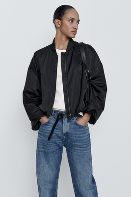 Bomber Jacket With Voluminous Sleeves from Massimo Dutti