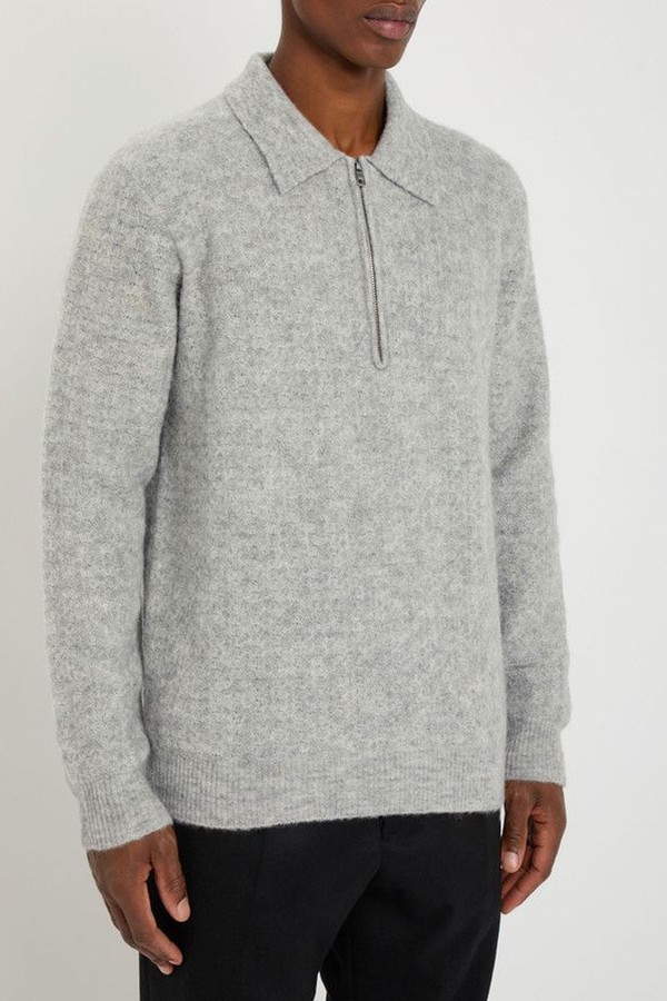 Alfie Alpaca Blend Polo Jumper from Nn07