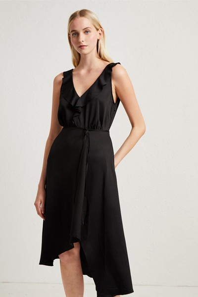 Ruffle Dress Black