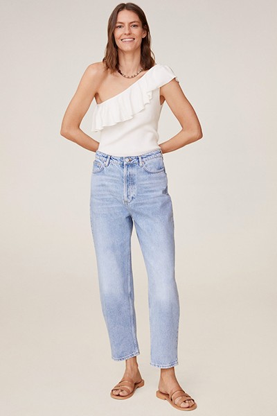 Asymmetric Flounce Top from Mango