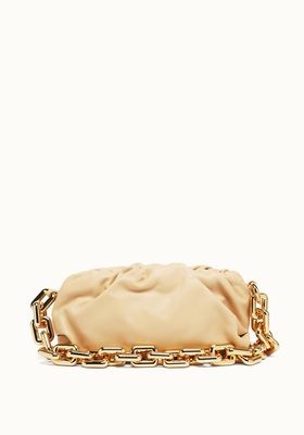 The Chain Pouch Leather Clutch Bag