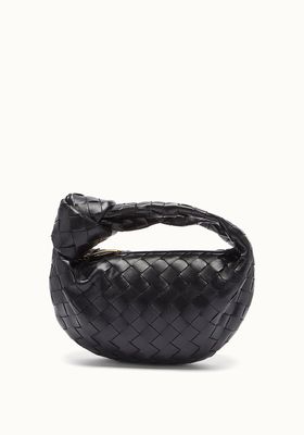 The Jodie Mini Intrecciato-Leather Clutch Bag