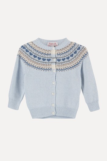 Little Natasha Fair Isle Cardigan from Confiture