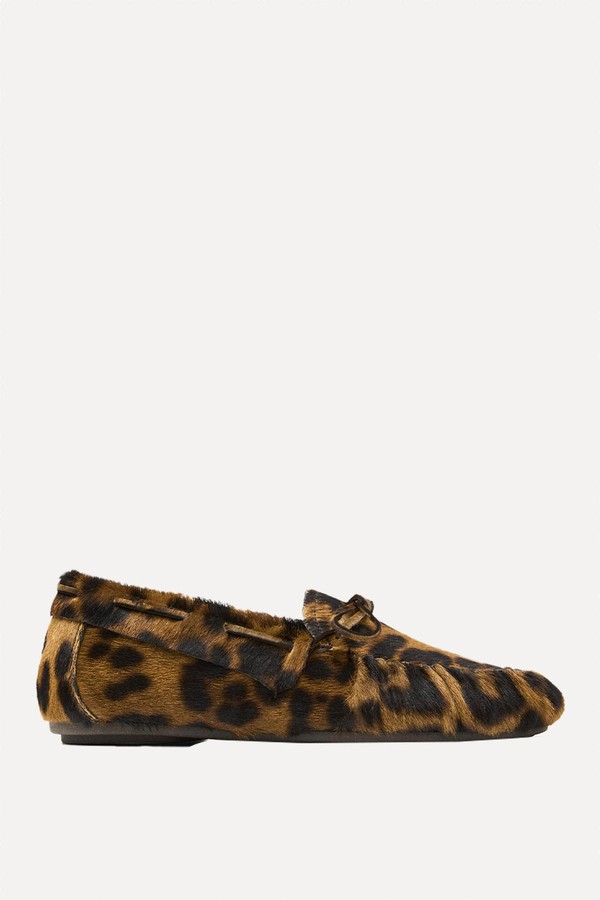 Animal Print Deck Shoes from Massimo Dutti