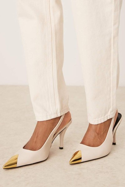 Scandal Toe Cap Slingback Mid Shoes from ASOS