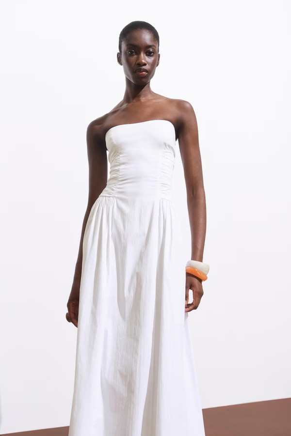 Strapless Midi-Dress from Mango