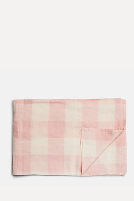 Pink & White Check Tablecloth from Daylesford