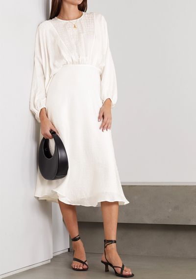 Serena Silk-Jaquard Midi Dress, £450 | Anine Bing