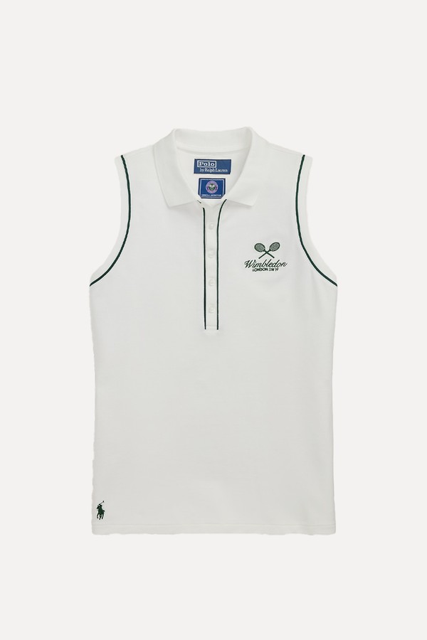 Sleeveless Piqué Polo Shirt