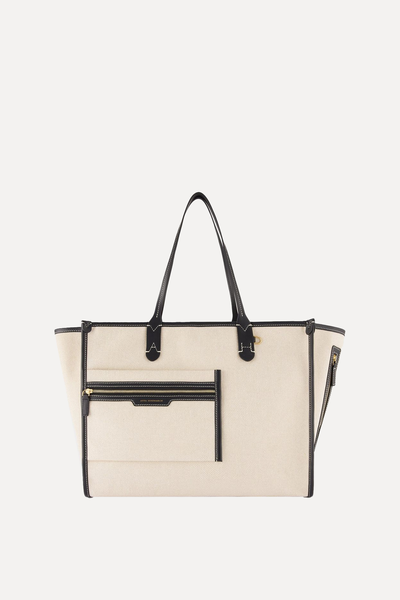 Pocket Tote Mixed Canvas from Anya Hindmarch