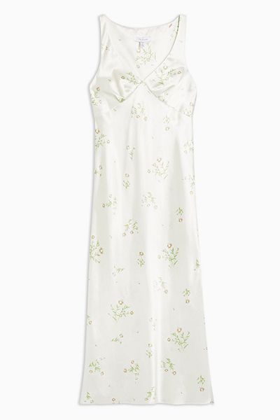 Daisy Print Slip Midi Dress from Topshop