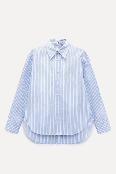 Striped Oversize Shirt from Zara