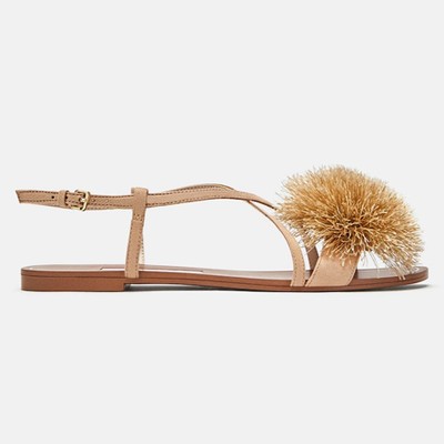 Pom-Pom Sandals from Zara