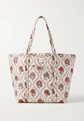 Avery Floral-Print Quilted Shell Tote from Loefller Randal