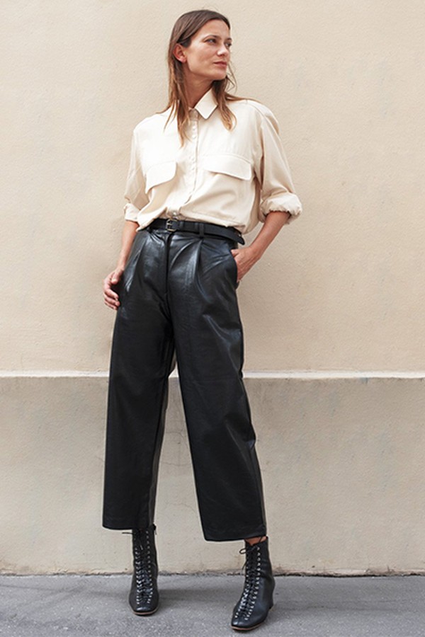 Blonde Cargo Silky Shirt from Frankie Shop