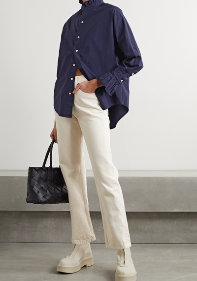 Ruffled Cotton-Poplin Shirt from Alex Mill