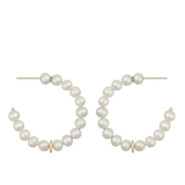 Dottie Gold Plated Hoop Earrings from Oliver Bonas