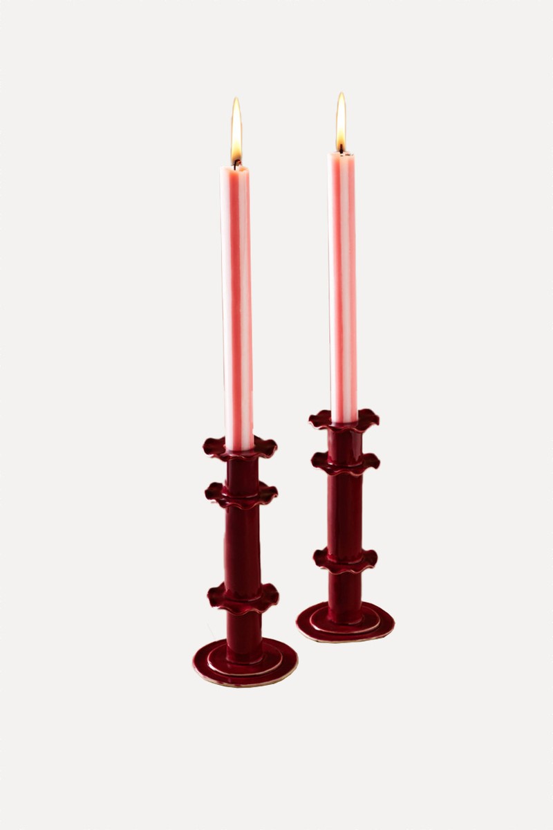 Frilly Candlestick from Catherine Rowlands Ceramics