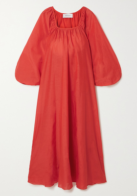 Oversized Organic Cotton & Silk-Blend Maxi Dress, £418 | Matteau