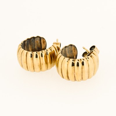 Chunky Gold Croissant Earrings