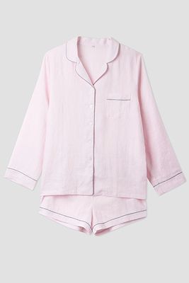 Linen Pyjama Shorts Set from Piglet In Bed