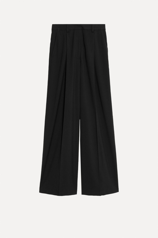 Pleated Wide Leg Trousers from Marks & Spencer