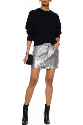 Sequined Jersey Mini Skirt from Iro