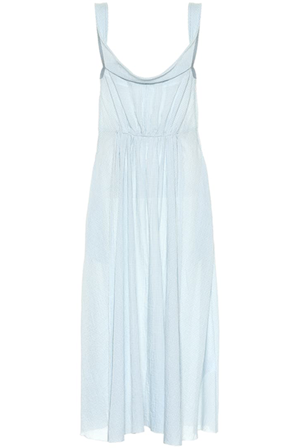 Davi Gingham Cotton Midi Dress from Brock Collection