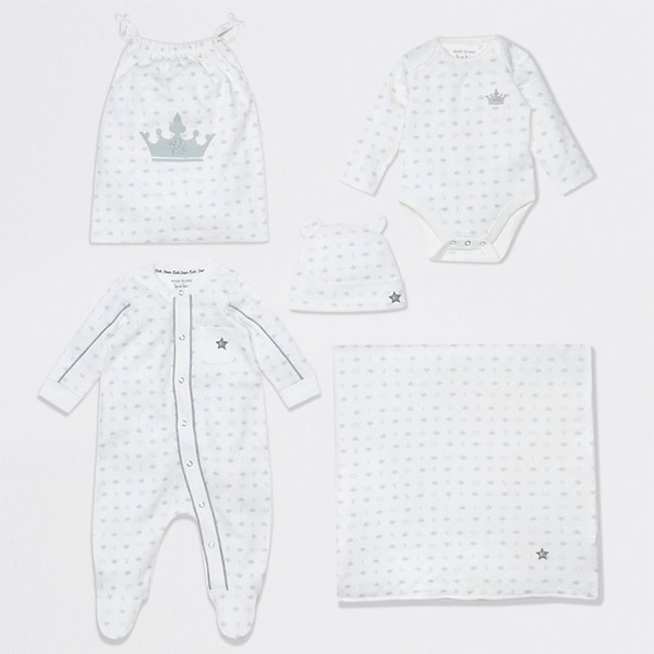 White Crown Print Gift Set