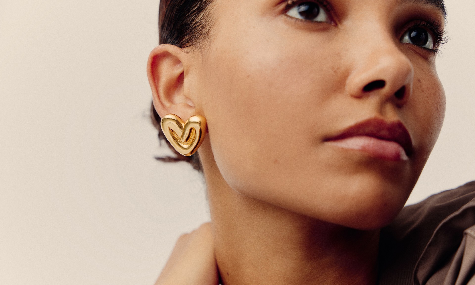 Puffy Heart Oversized Stud Earrings from Missoma