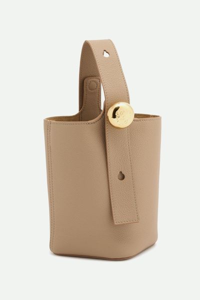 Pebble Mini Leather Bucket Bag from LOEWE