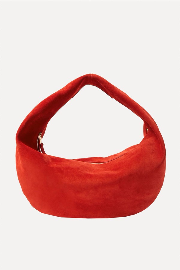 Olivia Medium Suede Shoulder Bag from Khaite