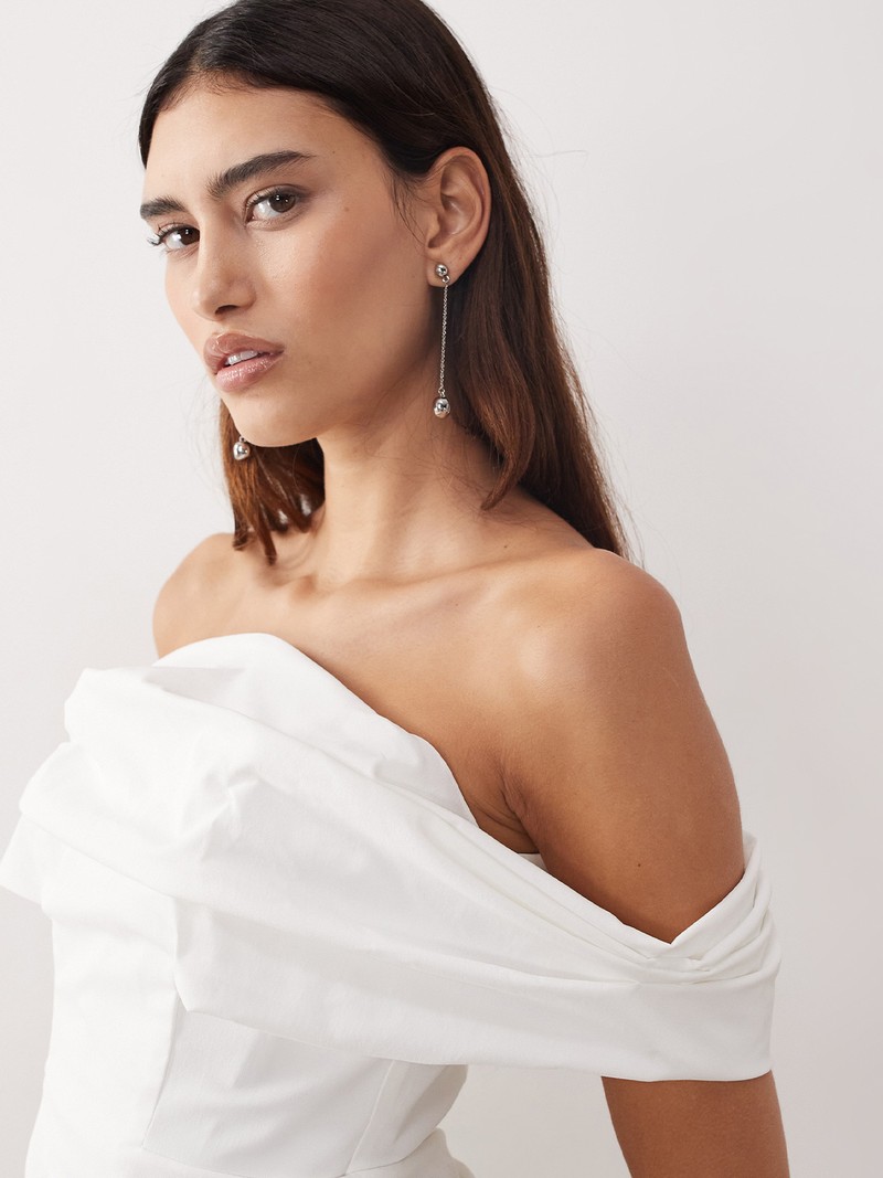 Off The Shoulder Poplin Top