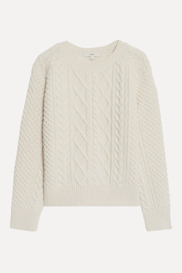Cable Knit Jumper from Marks & Spencer