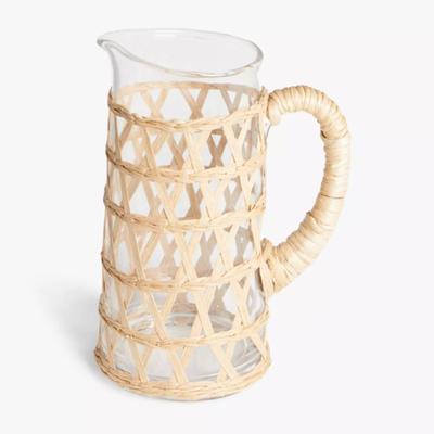 Arles Wicker Wrapped Glass Jug from John Lewis & Partners