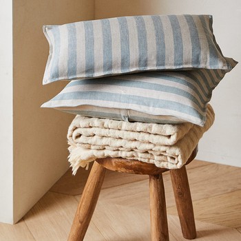 Striped Linen Cushion Cover from Zara