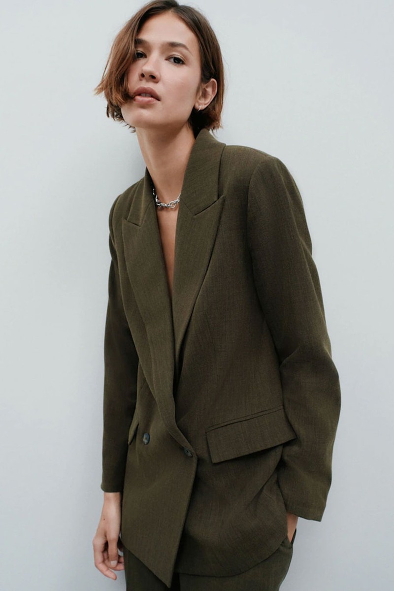 Relaxed Crosshatch Blazer from Next