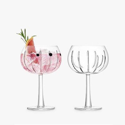 Set Of 2 Gin Cut Balloon Glasses from LSA International