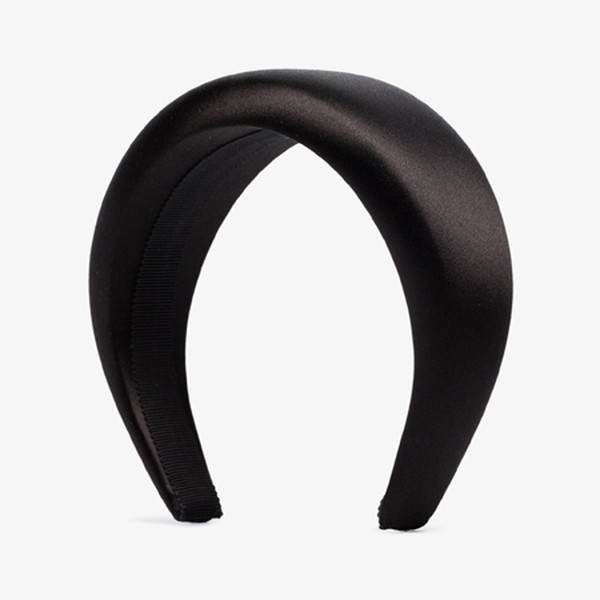 Black Silk Headband from Prada