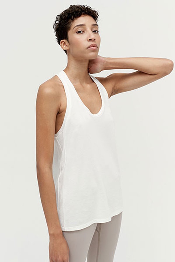 Ana Slounge Tank White from Vaara