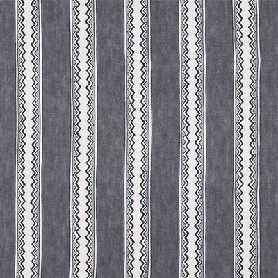 Zig Zag Stripe Fabric Midnight