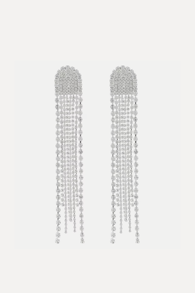 Crystal-Embellished Drop Earrings from Magda Butrym