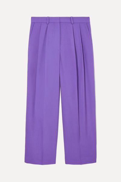 Wide-Leg Tailored Wool Trousers from COS