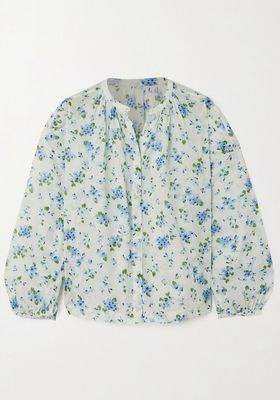 Jane Floral-Print Organic Cotton-Voile Blouse from DÔEN