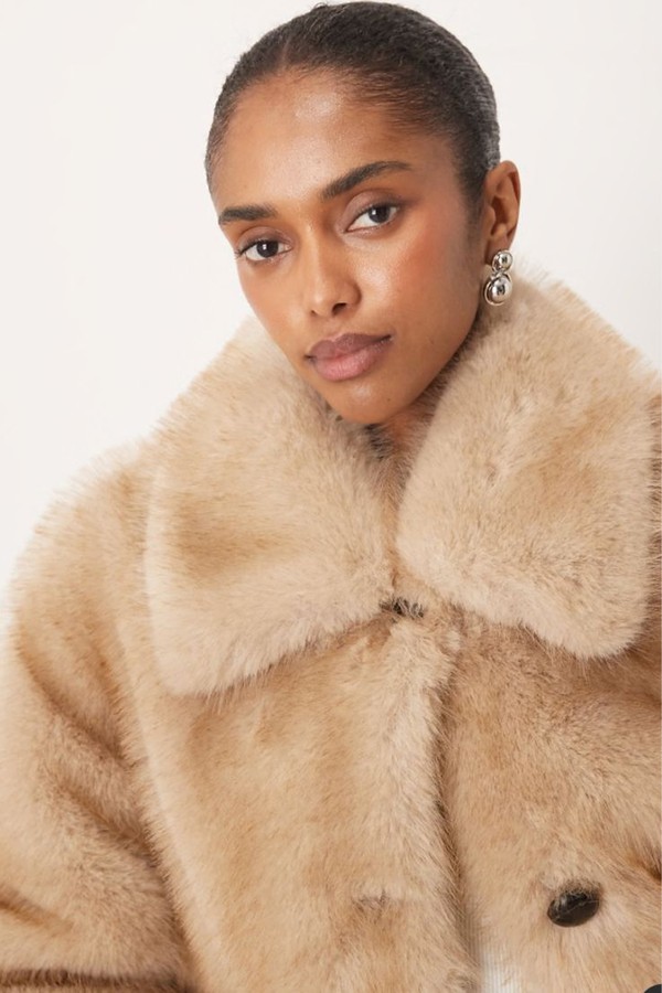 Faux Fur Jacket from Mango