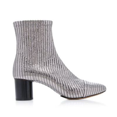 Datsy Metallic Leather Ankle Boots from Isabel Marant