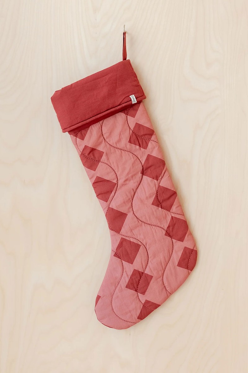 Quilted Cotton Christmas Stocking  from TBCO