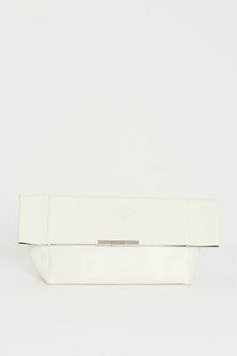 Leather Cabas Foldover Clutch from Celine